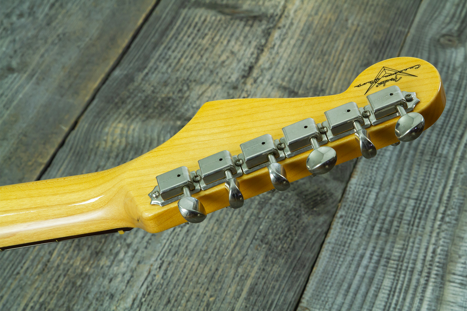 Fender Custom Shop Strat 1959 Vintage Custom 3s Trem Rw #r150835 - Time Capsule Daphne Blue - E-Gitarre in Str-Form - Variation 15