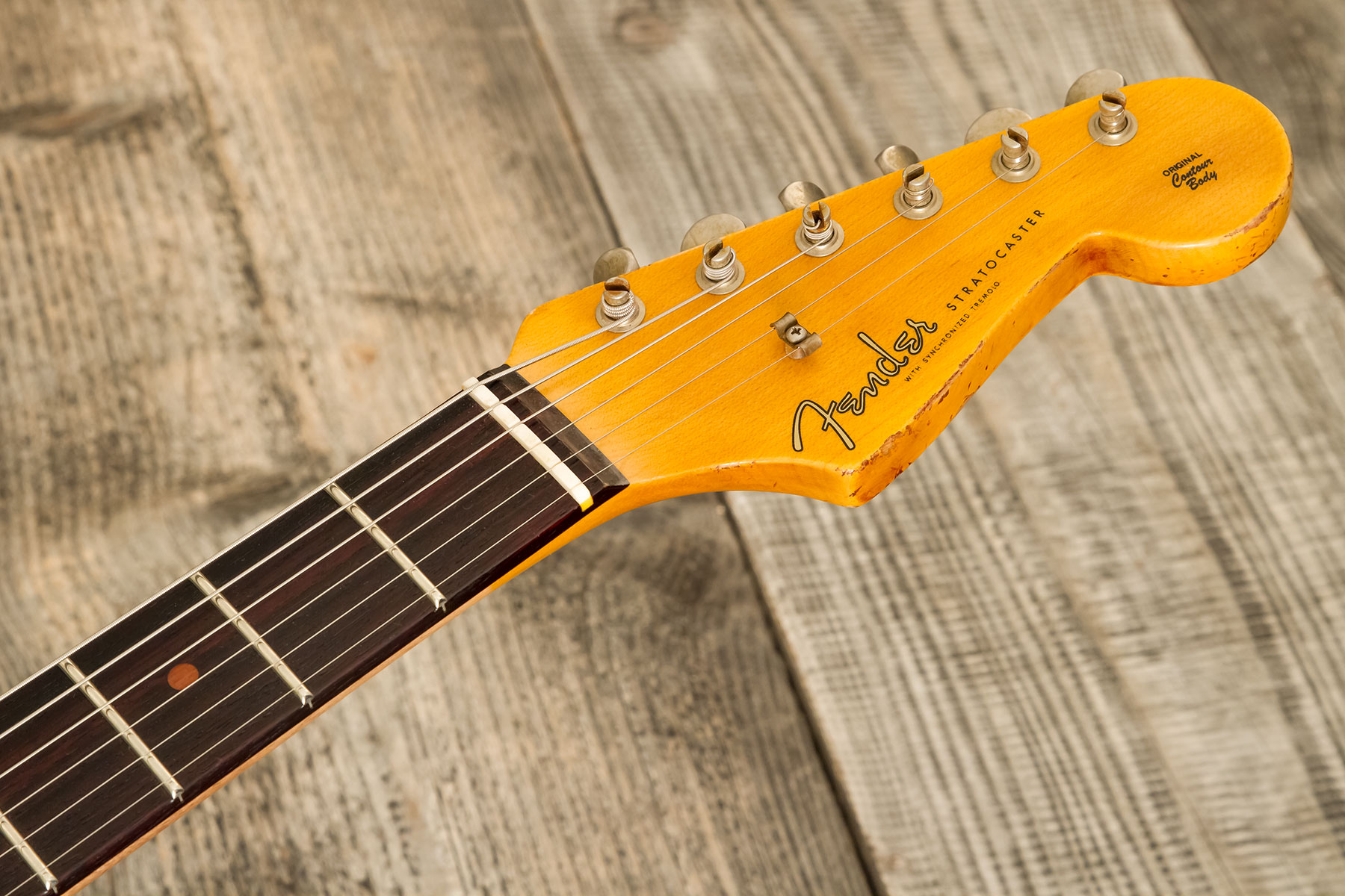 Fender Custom Shop Strat 1960 3s Trem Rw #cz578789 - Heavy Relic 3-color Sunburst - E-Gitarre in Str-Form - Variation 11