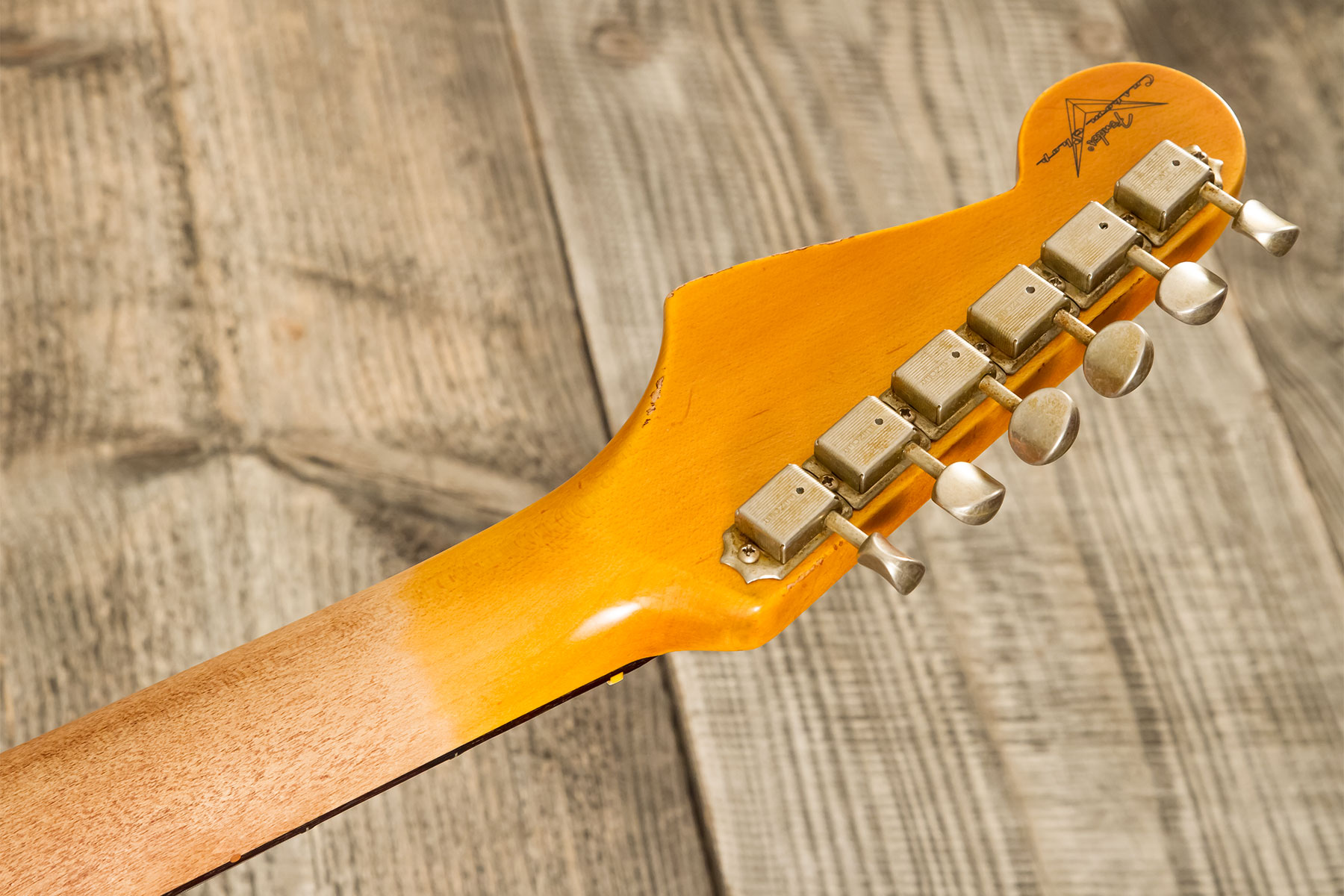 Fender Custom Shop Strat 1960 3s Trem Rw #cz578789 - Heavy Relic 3-color Sunburst - E-Gitarre in Str-Form - Variation 12
