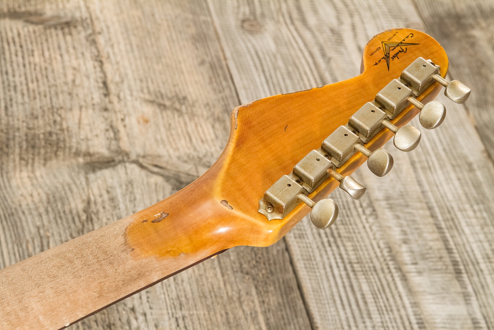 Fender Custom Shop Strat 1960 Dual Mag Ii Rw #cz563967 - Super Heavy Relic Vintage White - E-Gitarre in Str-Form - Variation 12