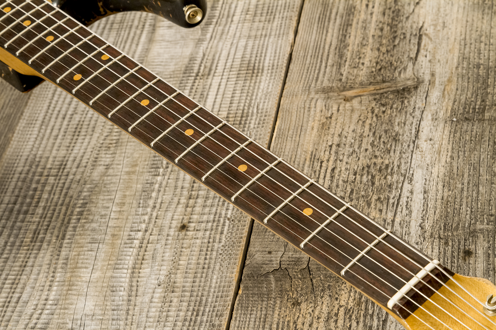 Fender Custom Shop Strat 1960 Roasted 3s Trem Rw #cz583123 - Super Heavy Relic 3-color Sunburst - E-Gitarre in Str-Form - Variation 5