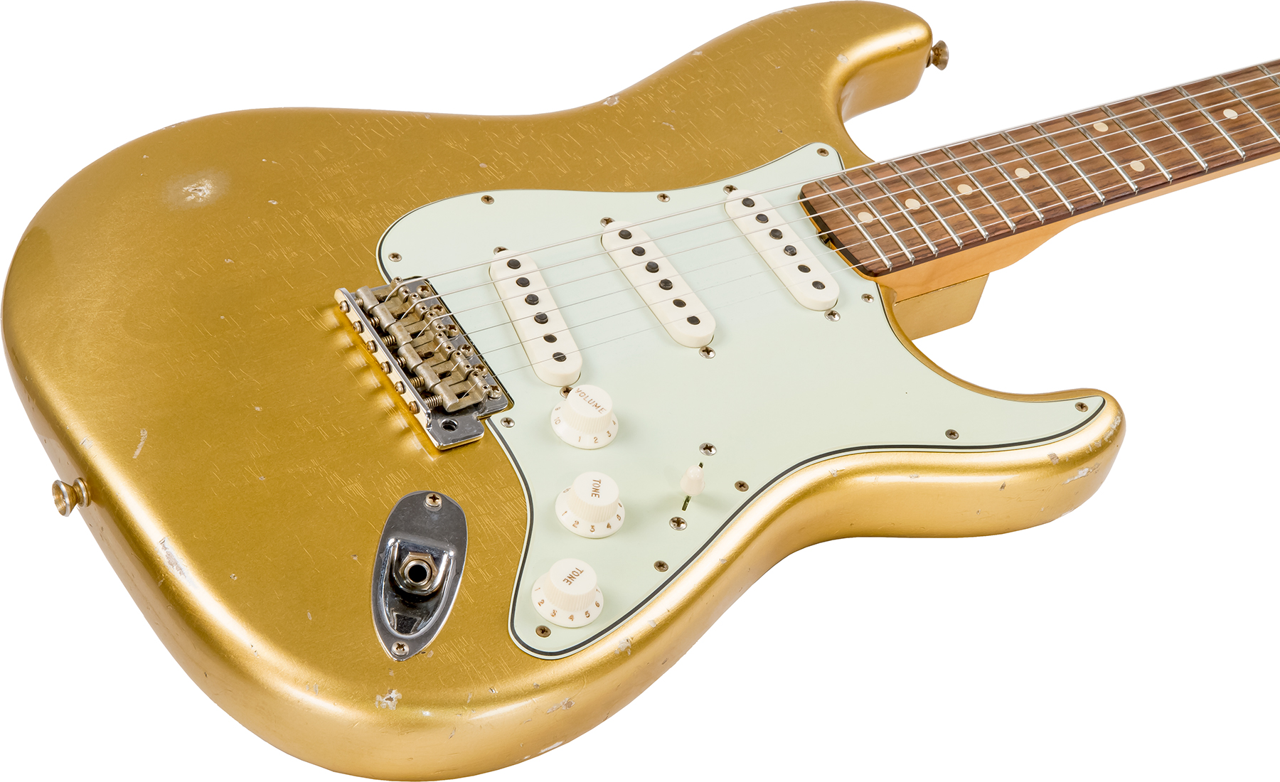 Fender Custom Shop Strat 1960 Rw #cz544406 - Relic Aztec Gold - E-Gitarre in Str-Form - Variation 2