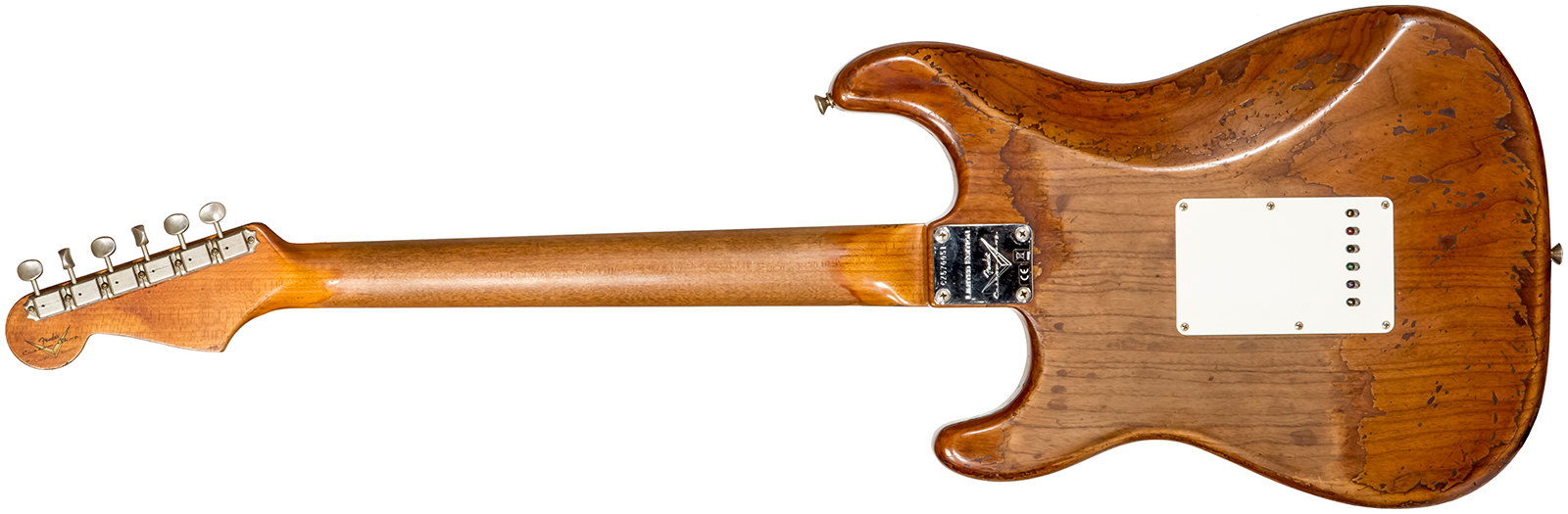 Fender Custom Shop Strat 1961 3s Trem Rw #cz570051 - Super Heavy Relic Natural - E-Gitarre in Str-Form - Variation 1
