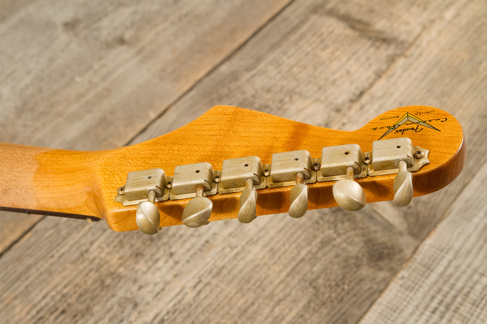 Fender Custom Shop Strat 1961 3s Trem Rw #cz580999 - Heavy Relic Sonic Blue O. 3-color Sunburst - E-Gitarre in Str-Form - Variation 13