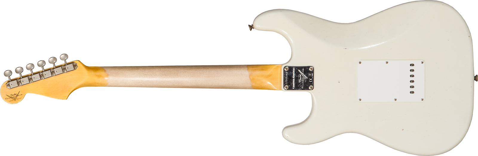 Fender Custom Shop Strat 1962/63 3s Trem Rw #cz565163 - Journeyman Relic Olympic White - E-Gitarre in Str-Form - Variation 1