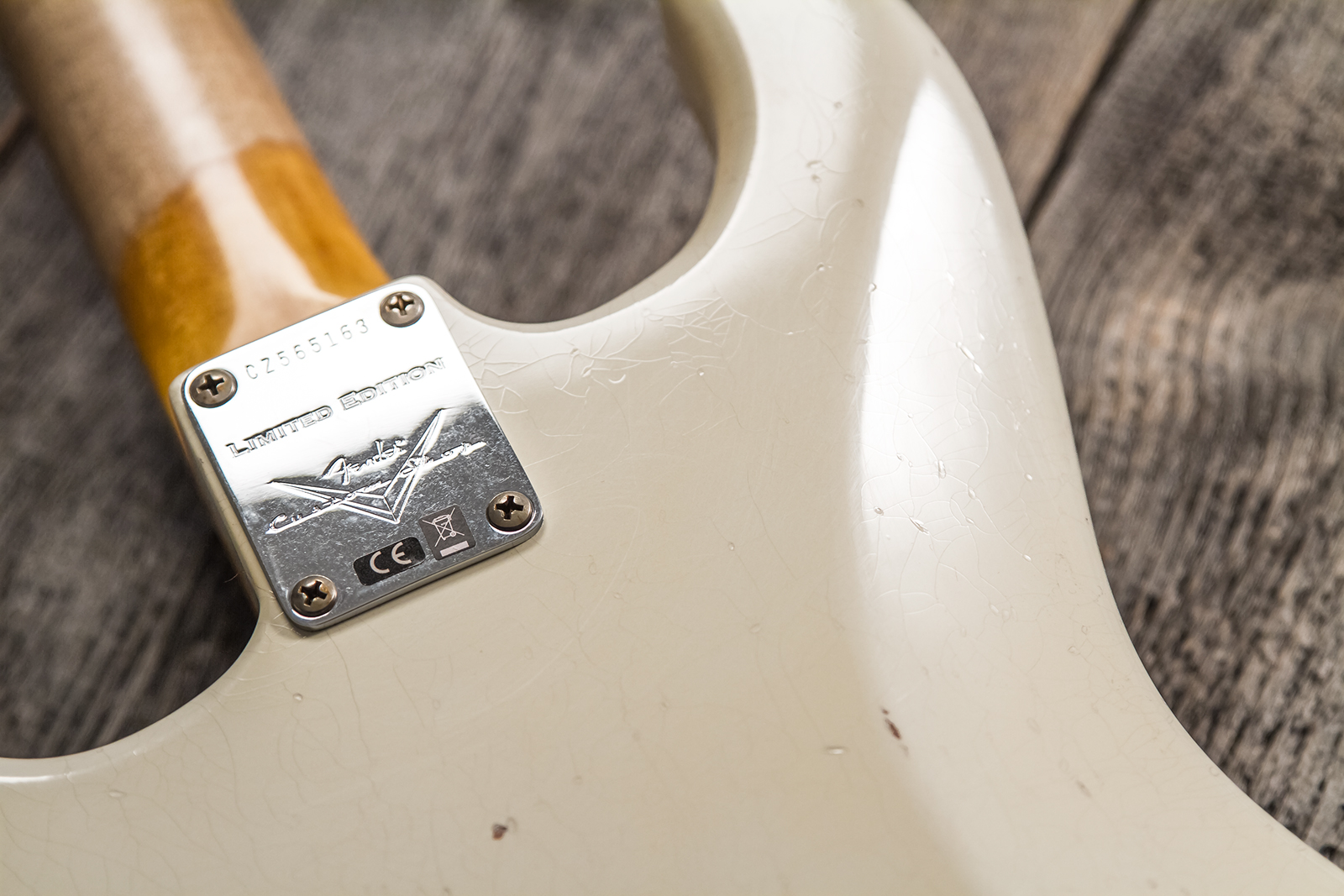 Fender Custom Shop Strat 1962/63 3s Trem Rw #cz565163 - Journeyman Relic Olympic White - E-Gitarre in Str-Form - Variation 6