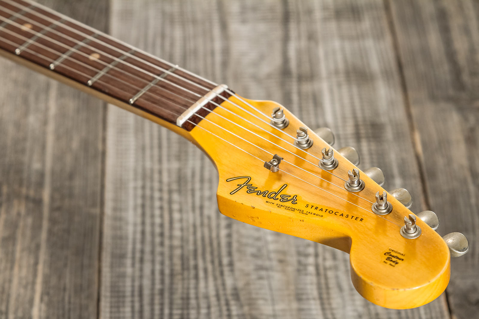 Fender Custom Shop Strat 1962/63 3s Trem Rw #cz565163 - Journeyman Relic Olympic White - E-Gitarre in Str-Form - Variation 7
