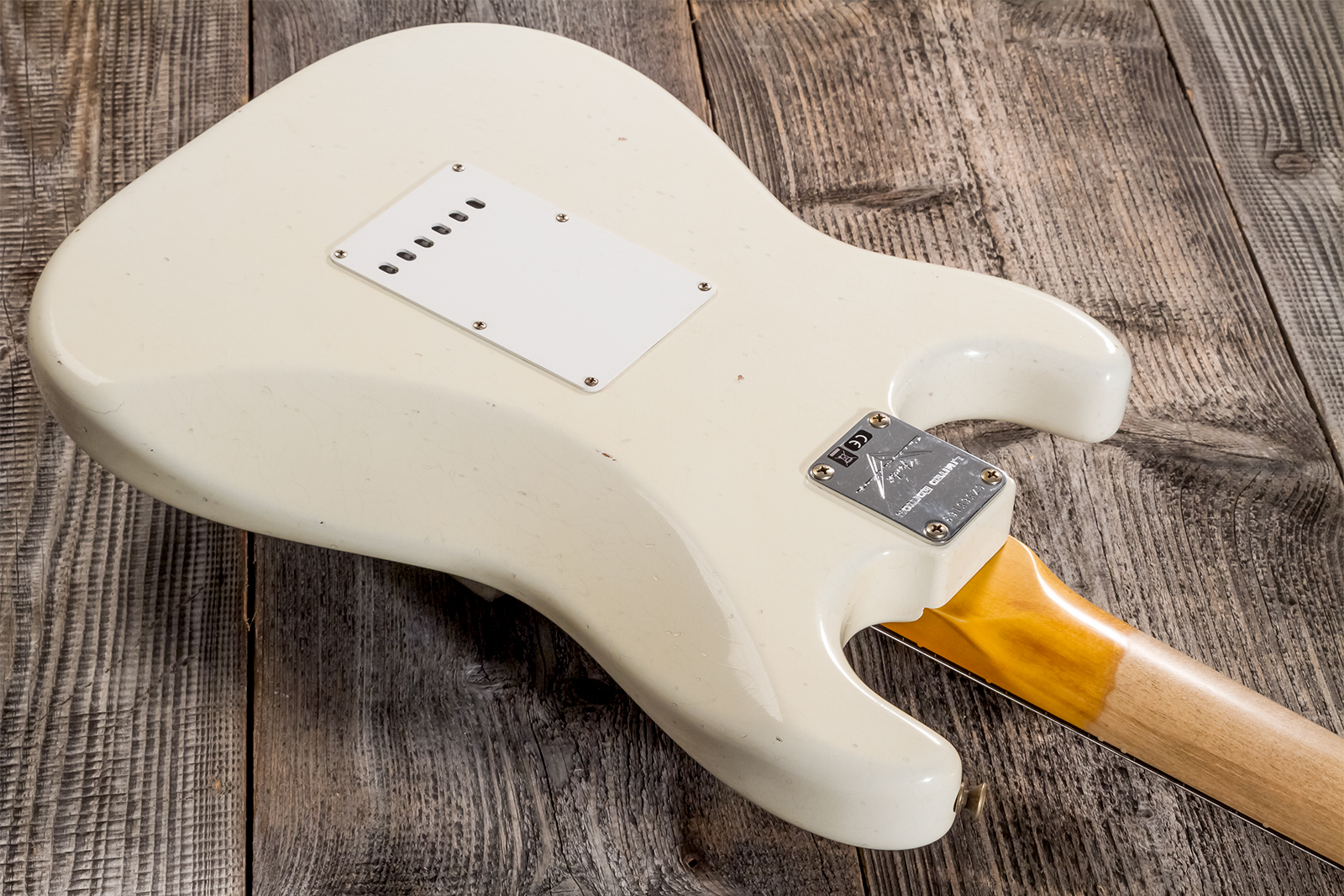 Fender Custom Shop Strat 1962/63 3s Trem Rw - Journeyman Relic Olympic White - E-Gitarre in Str-Form - Variation 5