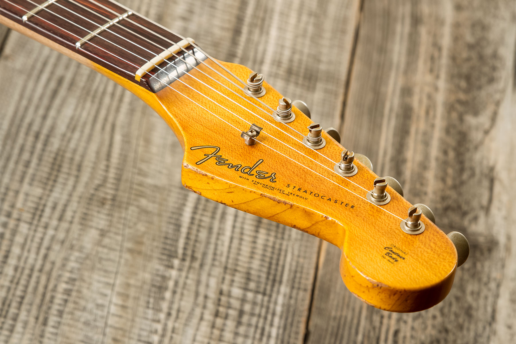 Fender Custom Shop Strat 1962 6s Trem Rw #cz580826 - Heavy Relic 3-color Sunburst - E-Gitarre in Str-Form - Variation 10