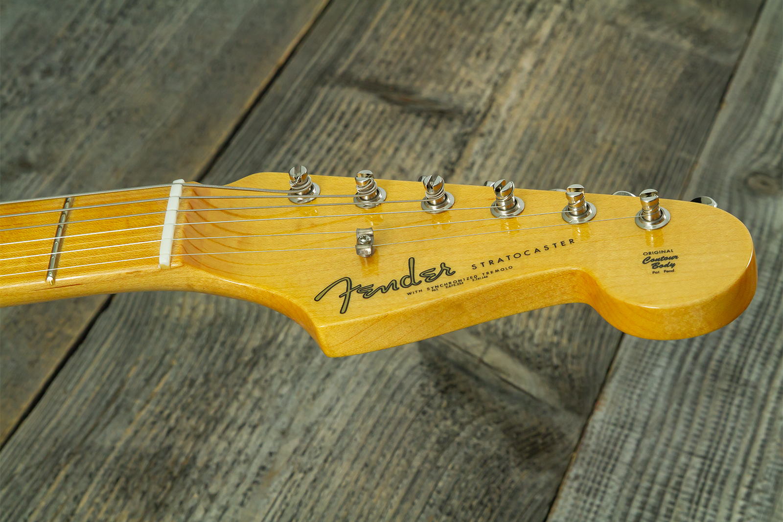 Fender Custom Shop Strat 1962 Vintage Custom 3s Trem Mn - Time Capsule Sherwood Green Metallic - E-Gitarre in Str-Form - Variation 17