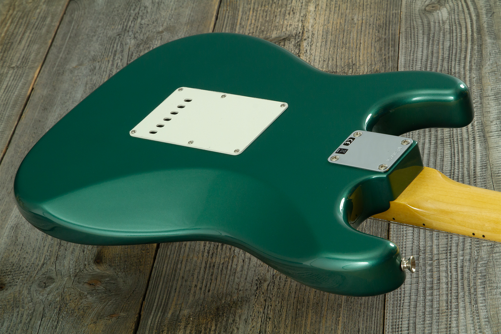 Fender Custom Shop Strat 1962 Vintage Custom 3s Trem Mn - Time Capsule Sherwood Green Metallic - E-Gitarre in Str-Form - Variation 18