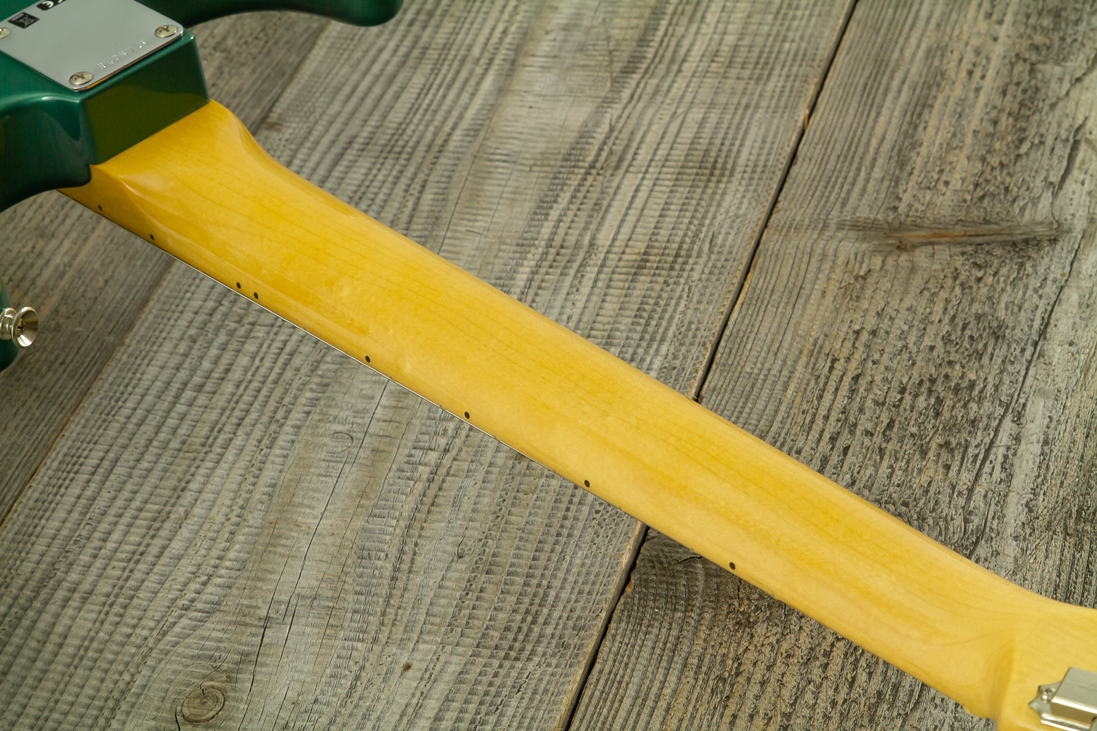 Fender Custom Shop Strat 1962 Vintage Custom 3s Trem Mn - Time Capsule Sherwood Green Metallic - E-Gitarre in Str-Form - Variation 20