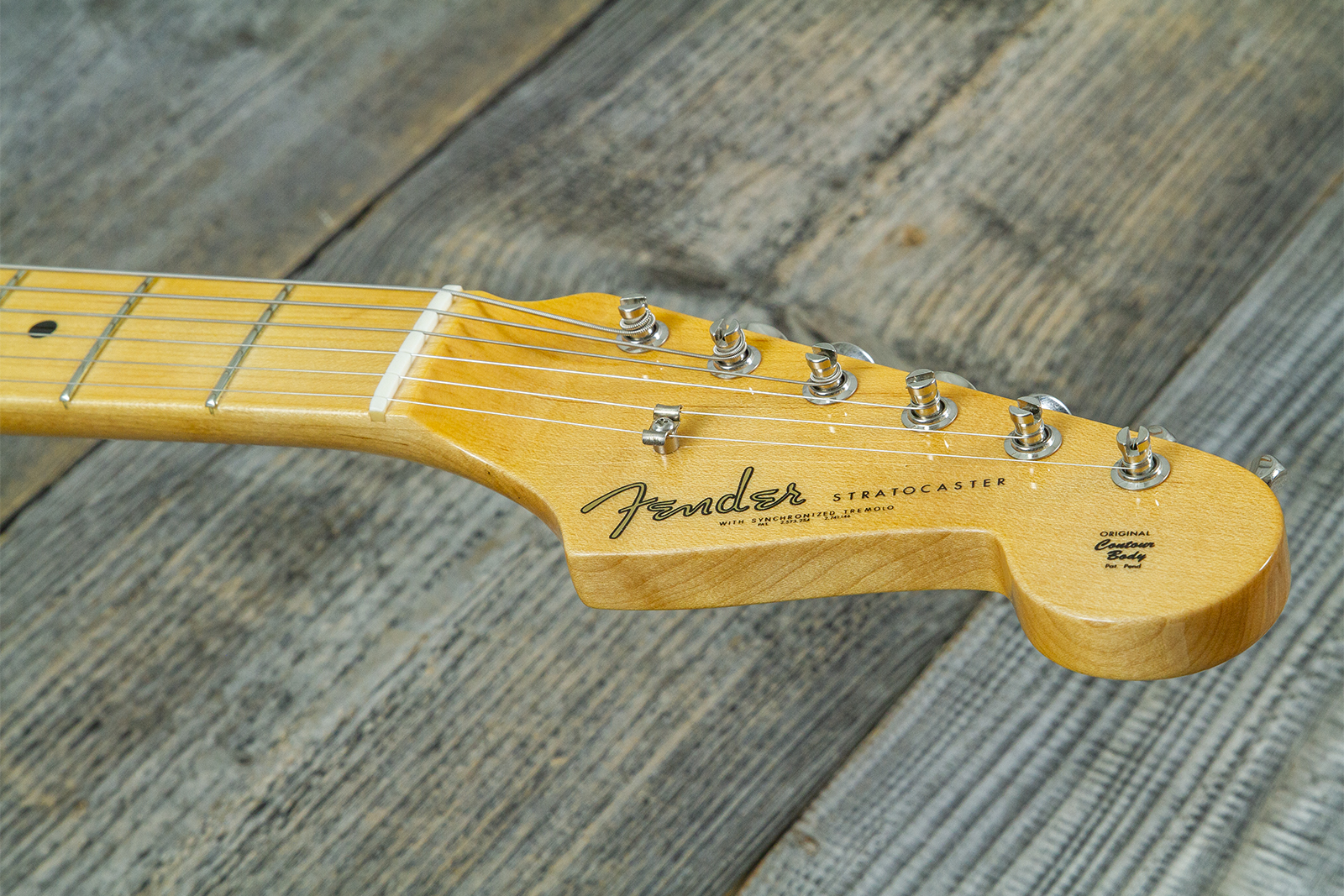 Fender Custom Shop Strat 1962 Vintage Custom 3s Trem Mn - Time Capsule Sherwood Green Metallic - E-Gitarre in Str-Form - Variation 6