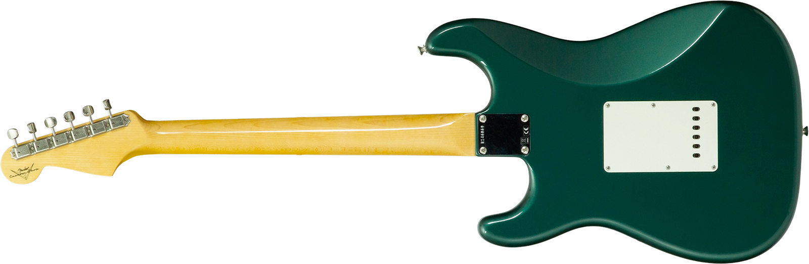 Fender Custom Shop Strat 1962 Vintage Custom 3s Trem Mn #r146869 - Time Capsule Sherwood Green Metallic - E-Gitarre in Str-Form - Variation 1