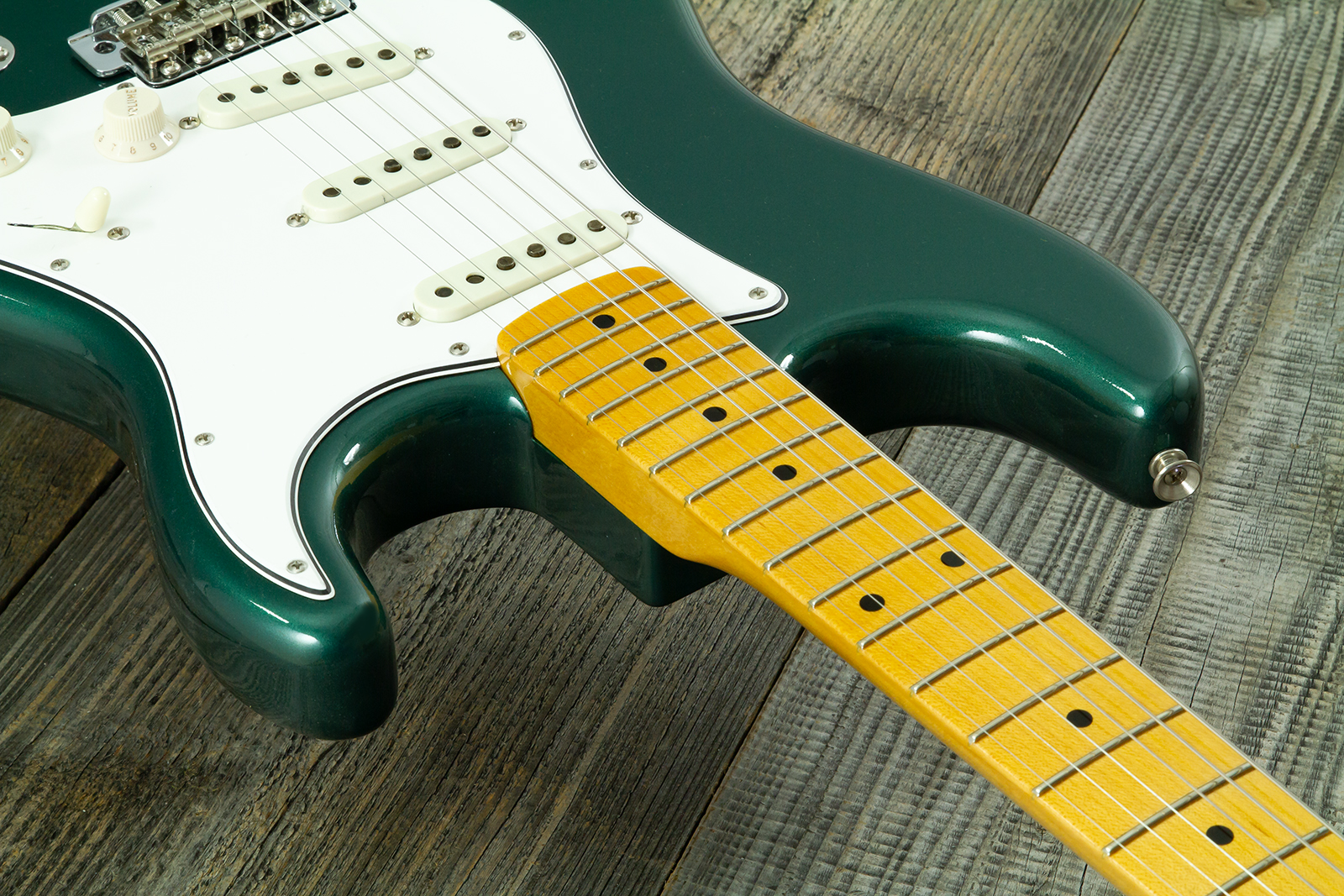 Fender Custom Shop Strat 1962 Vintage Custom 3s Trem Mn #r146869 - Time Capsule Sherwood Green Metallic - E-Gitarre in Str-Form - Variation 4