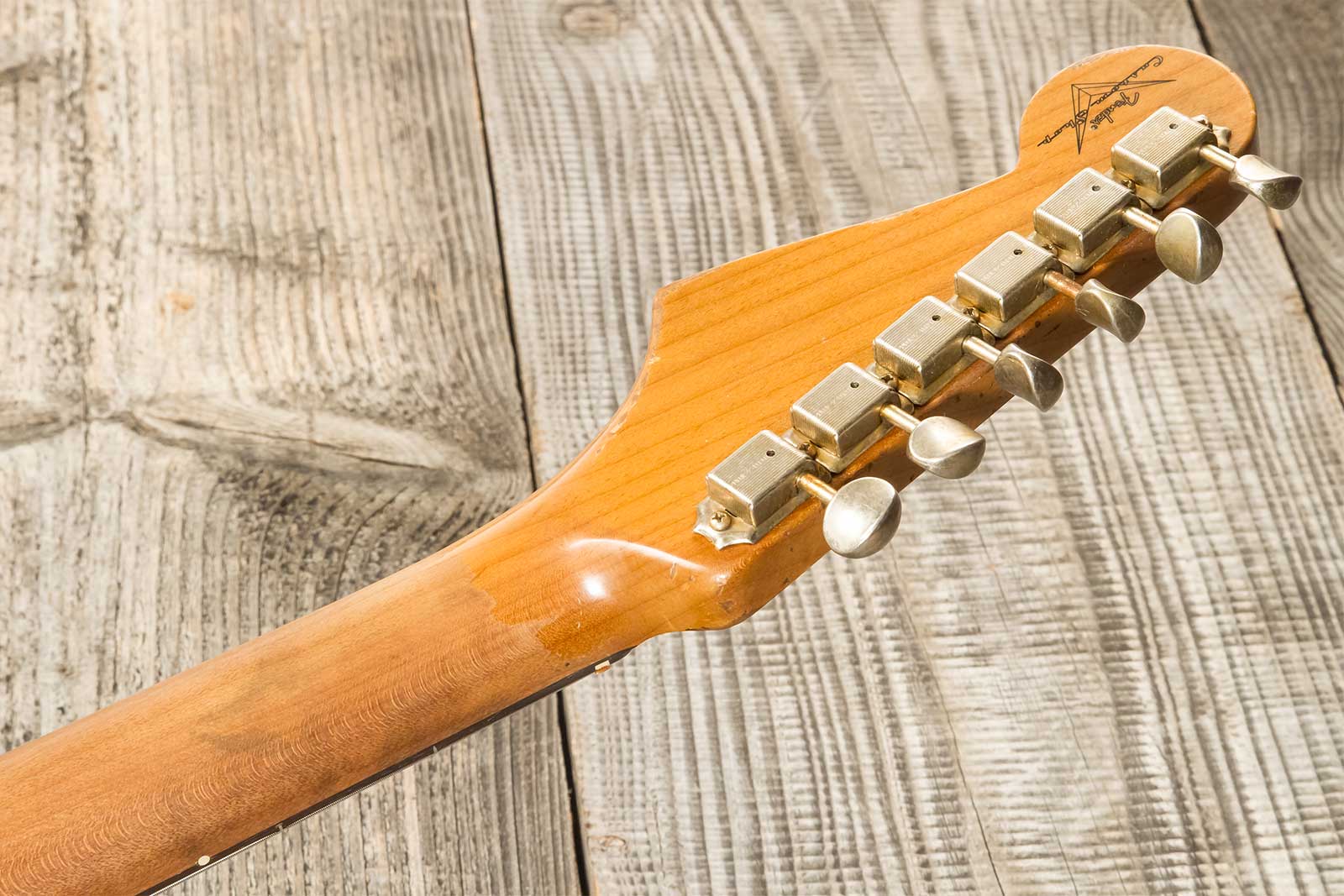Fender Custom Shop Strat 1963 3s Trem Rw #r136169 - Super Heavy Relic Sparkle 3-color Sunburst - E-Gitarre in Str-Form - Variation 10