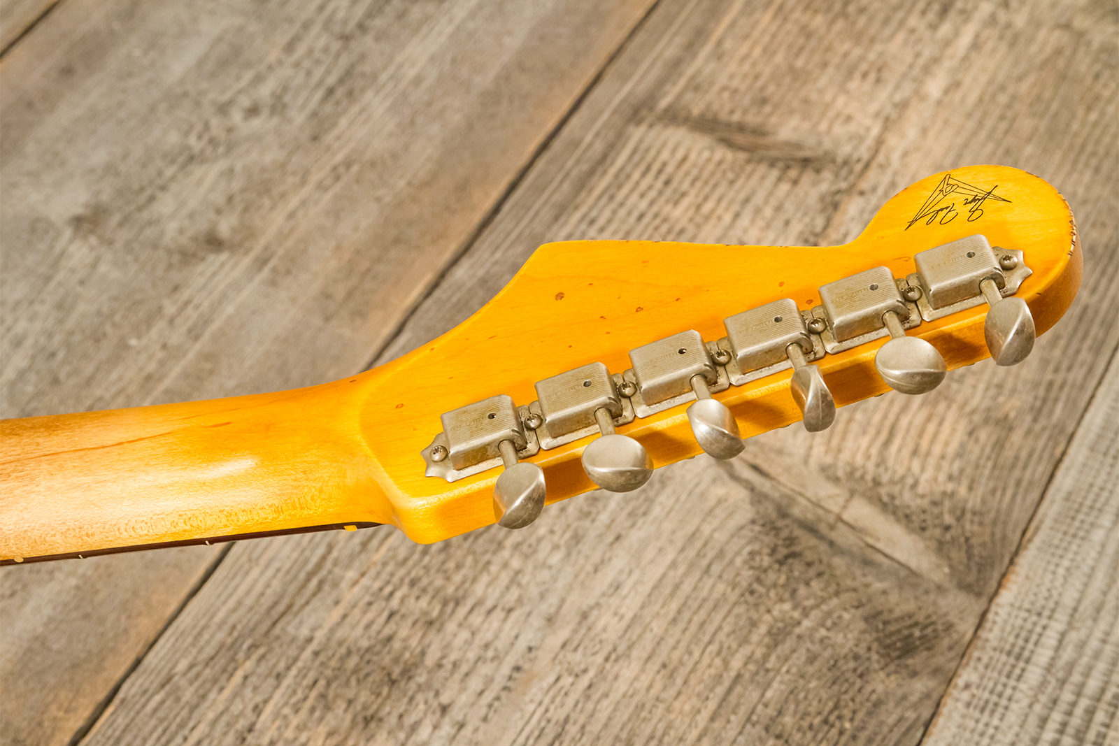 Fender Custom Shop Strat 1963 3s Trem Rw #r139911 - Relic Lake Placid Blue - E-Gitarre in Str-Form - Variation 11