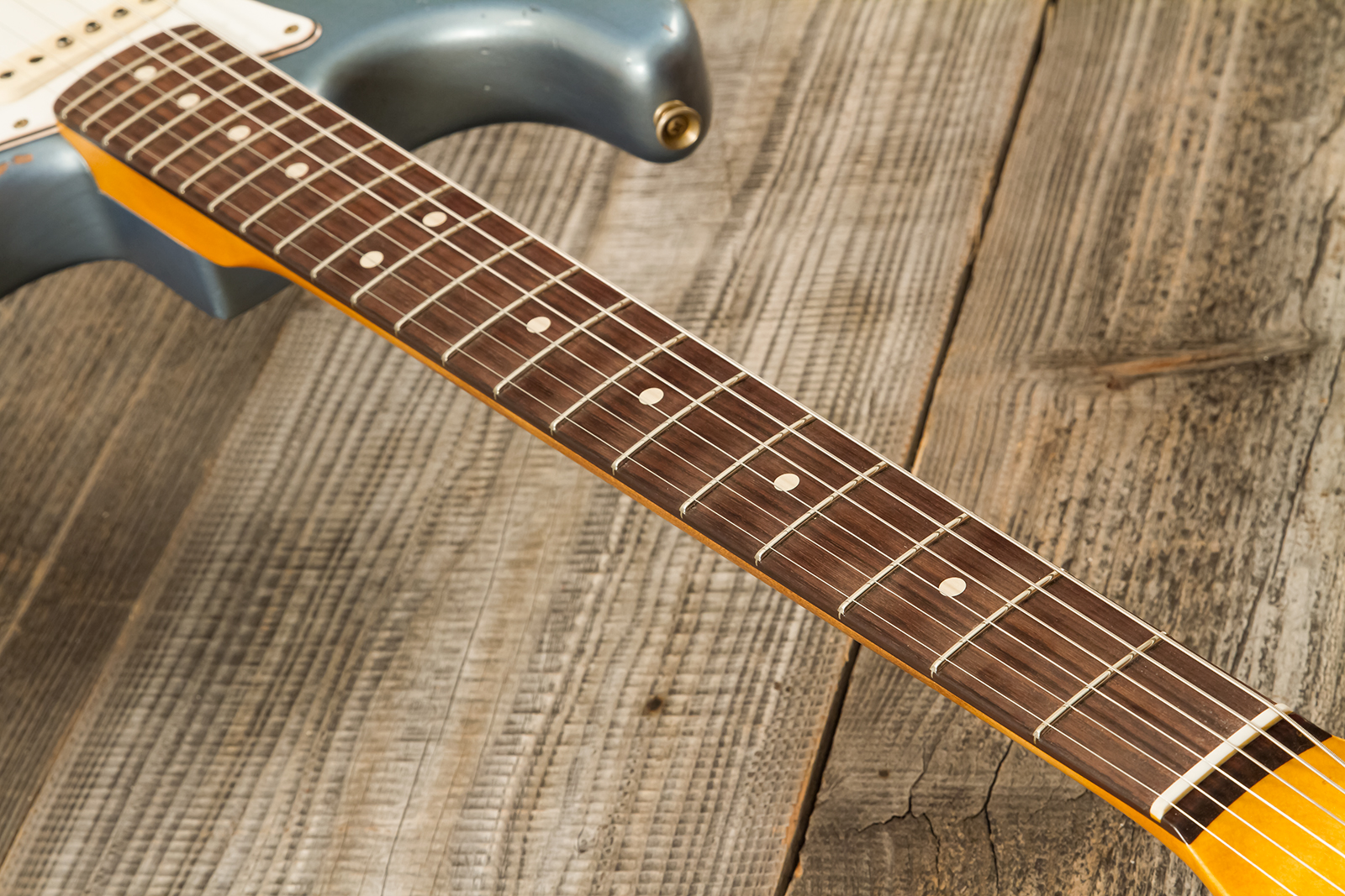 Fender Custom Shop Strat 1963 3s Trem Rw #r139911 - Relic Lake Placid Blue - E-Gitarre in Str-Form - Variation 5