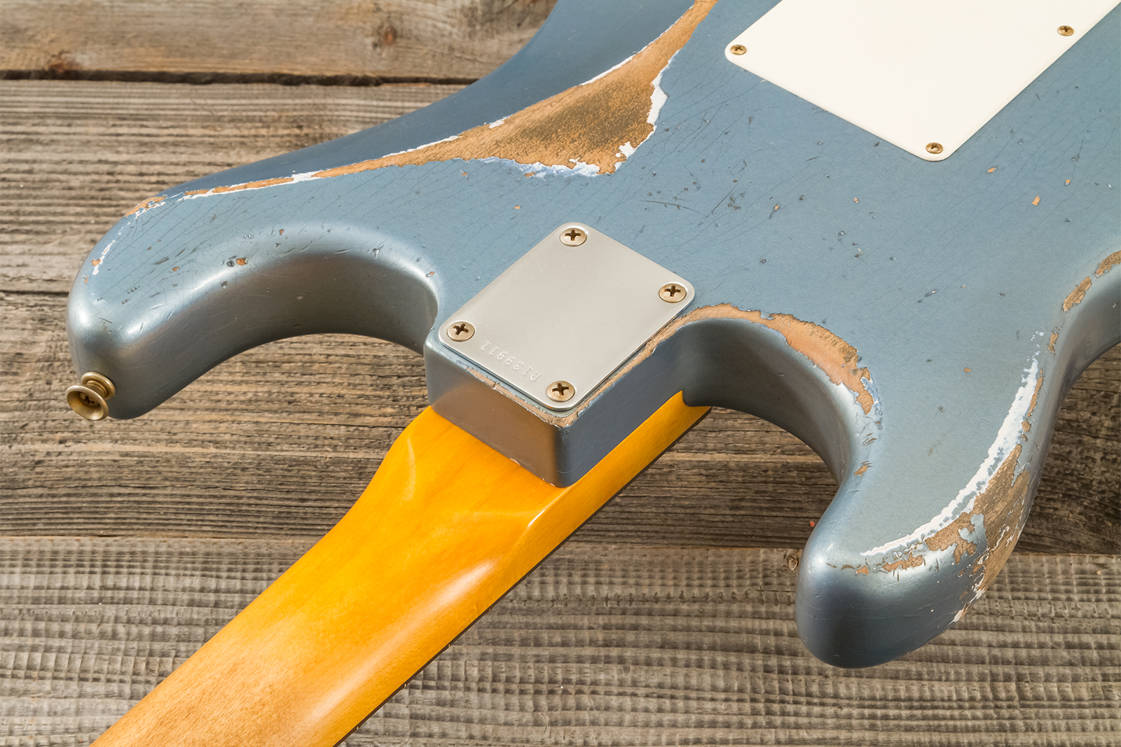 Fender Custom Shop Strat 1963 3s Trem Rw #r139911 - Relic Lake Placid Blue - E-Gitarre in Str-Form - Variation 8