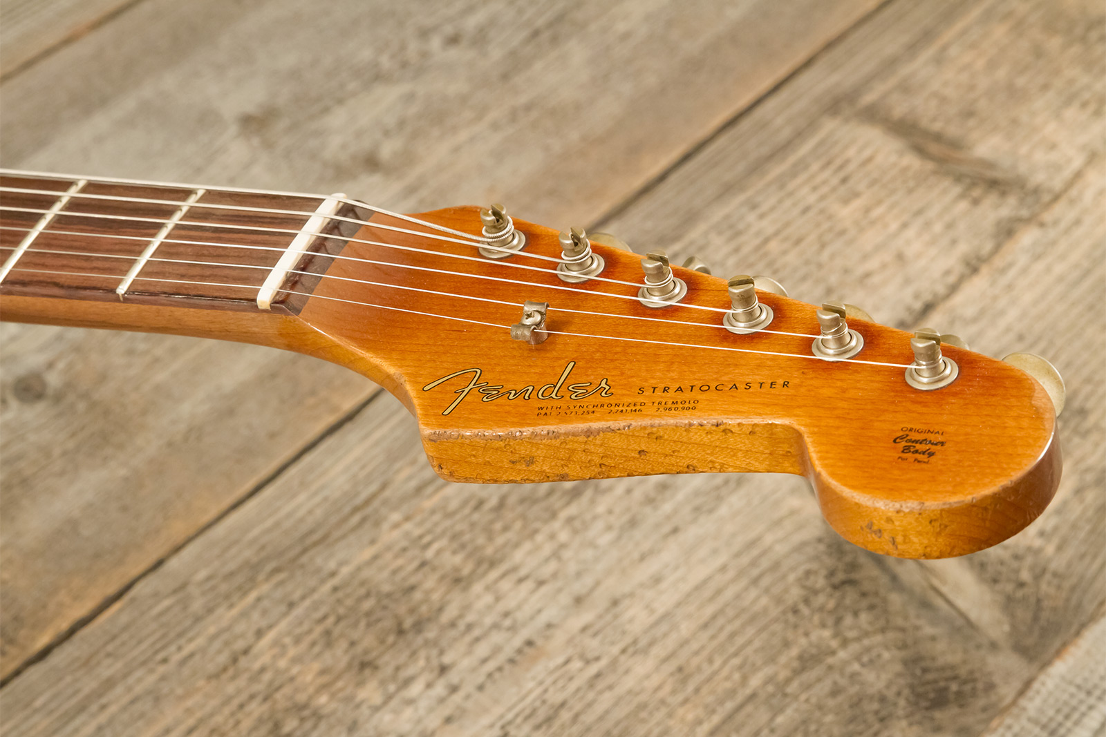 Fender Custom Shop Strat 1963 3s Trem Rw #r141255 - Super Heavy Relic Sparkle 3-color Sunburst - E-Gitarre in Str-Form - Variation 8