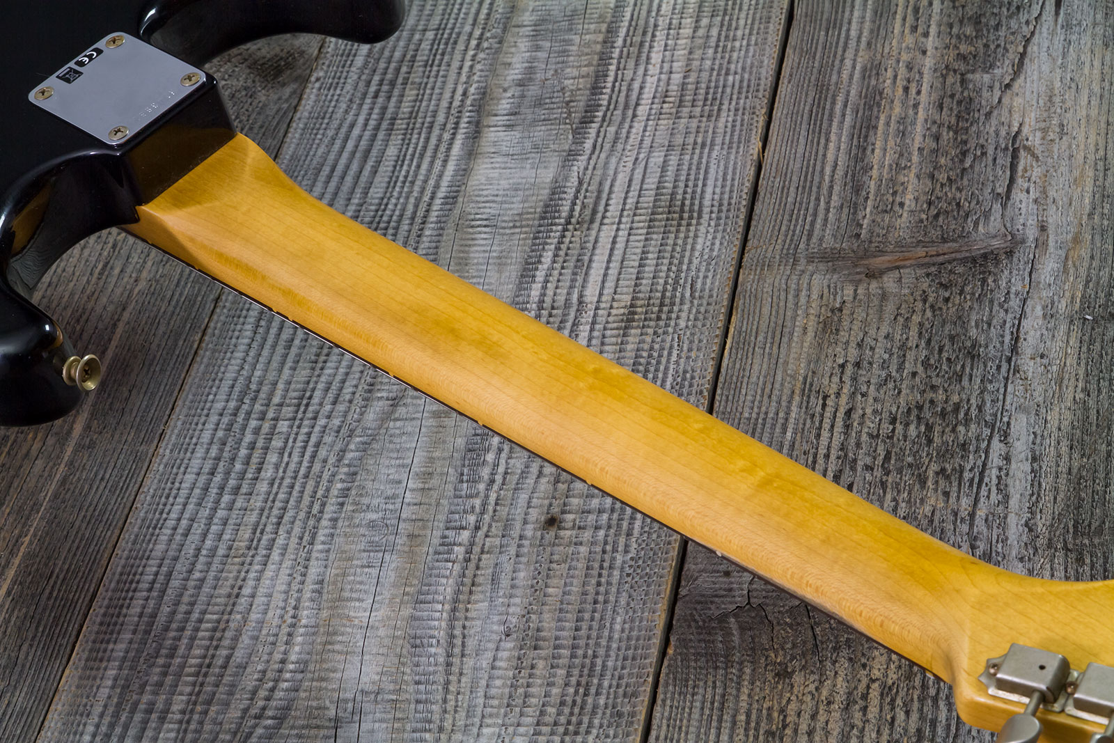 Fender Custom Shop Strat 1963 3s Trem Rw #r143861 - Relic Black O. Hle Gold - E-Gitarre in Str-Form - Variation 10