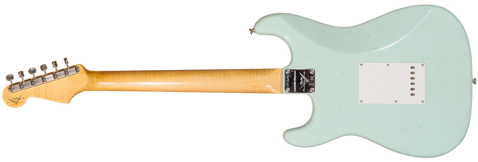 Fender Custom Shop Strat 1964 3s Trem Rw #cz570381 - Journeyman Relic Aged Surf Green - E-Gitarre in Str-Form - Variation 1