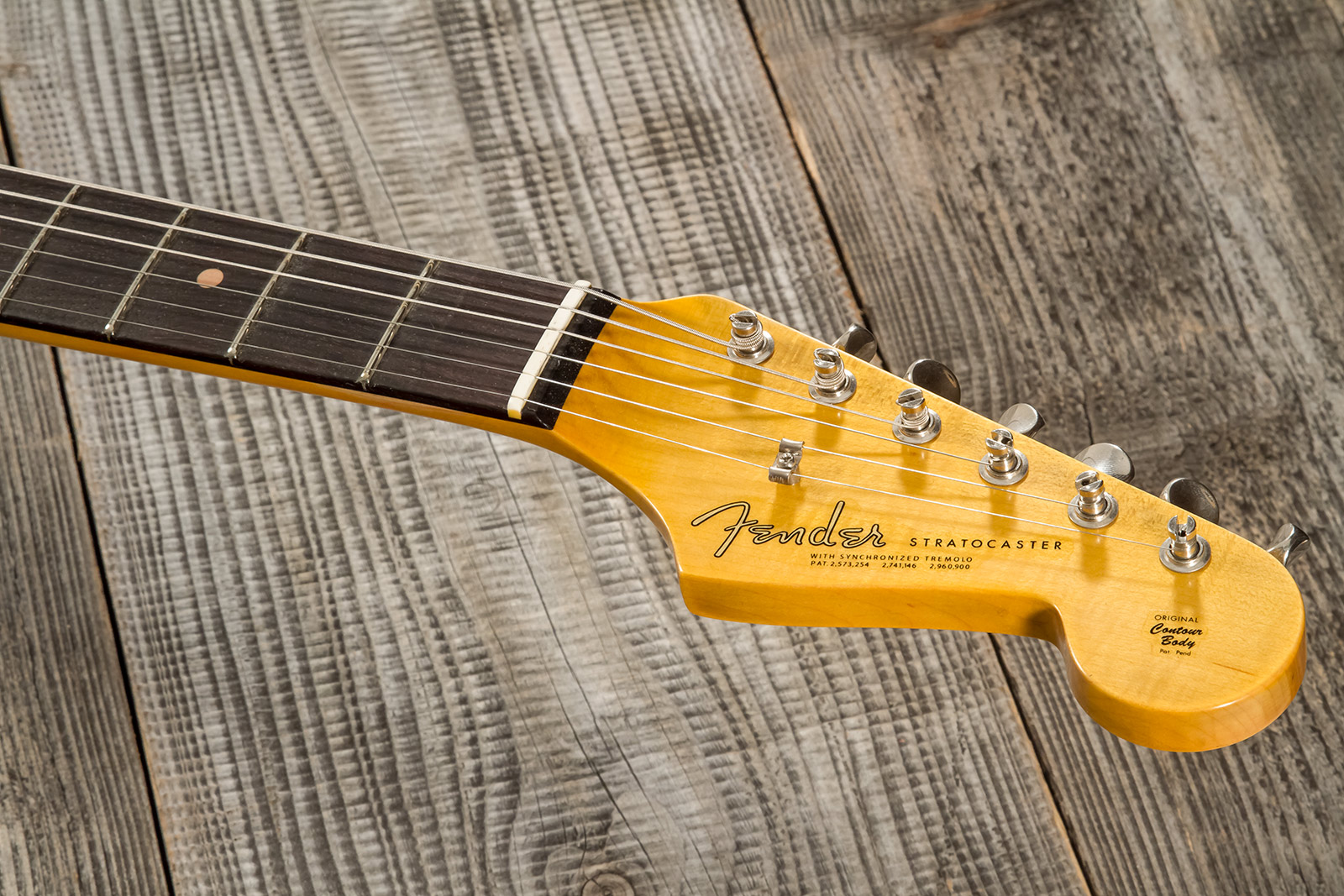 Fender Custom Shop Strat 1964 3s Trem Rw #cz570381 - Journeyman Relic Aged Surf Green - E-Gitarre in Str-Form - Variation 7