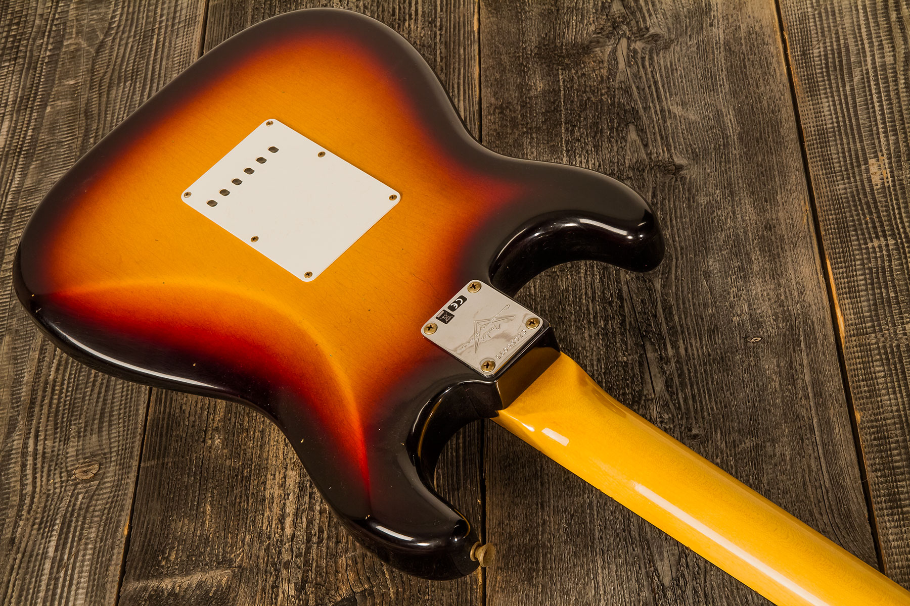 Fender Custom Shop Strat 1964 3s Trem Rw - Journeyman Relic Target 3-color Sunburst - E-Gitarre in Str-Form - Variation 2