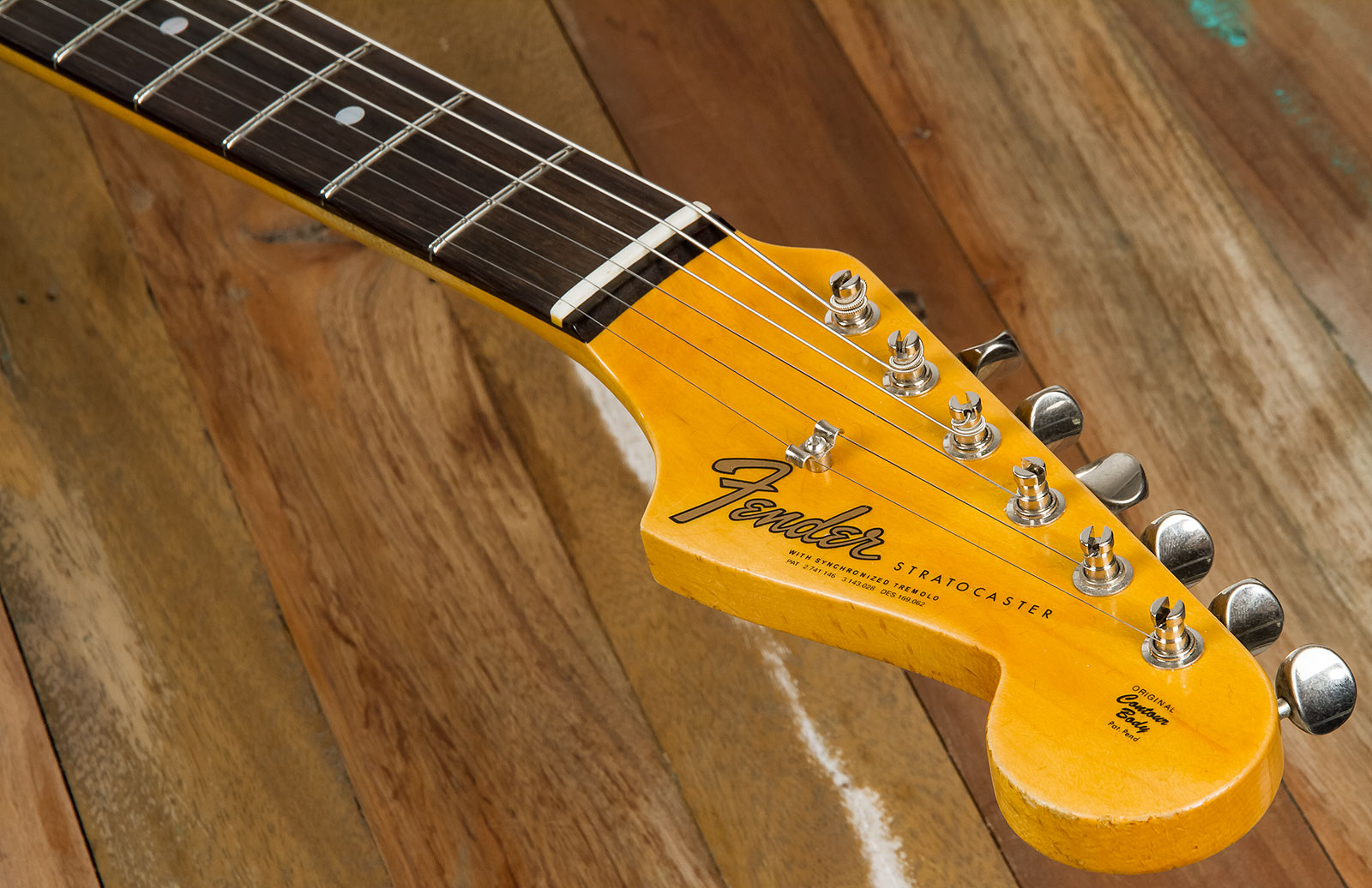 Fender Custom Shop Strat 1964 Rw #r114936 - Journeyman Relic 3-color Sunburst - E-Gitarre in Str-Form - Variation 5