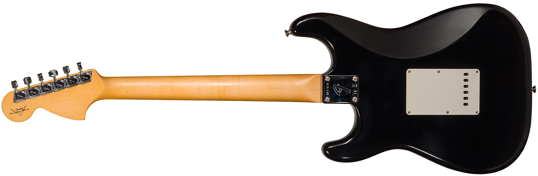 Fender Custom Shop Strat 1969 3s Trem Mn #r127670 - Closet Classic Black - E-Gitarre in Str-Form - Variation 1