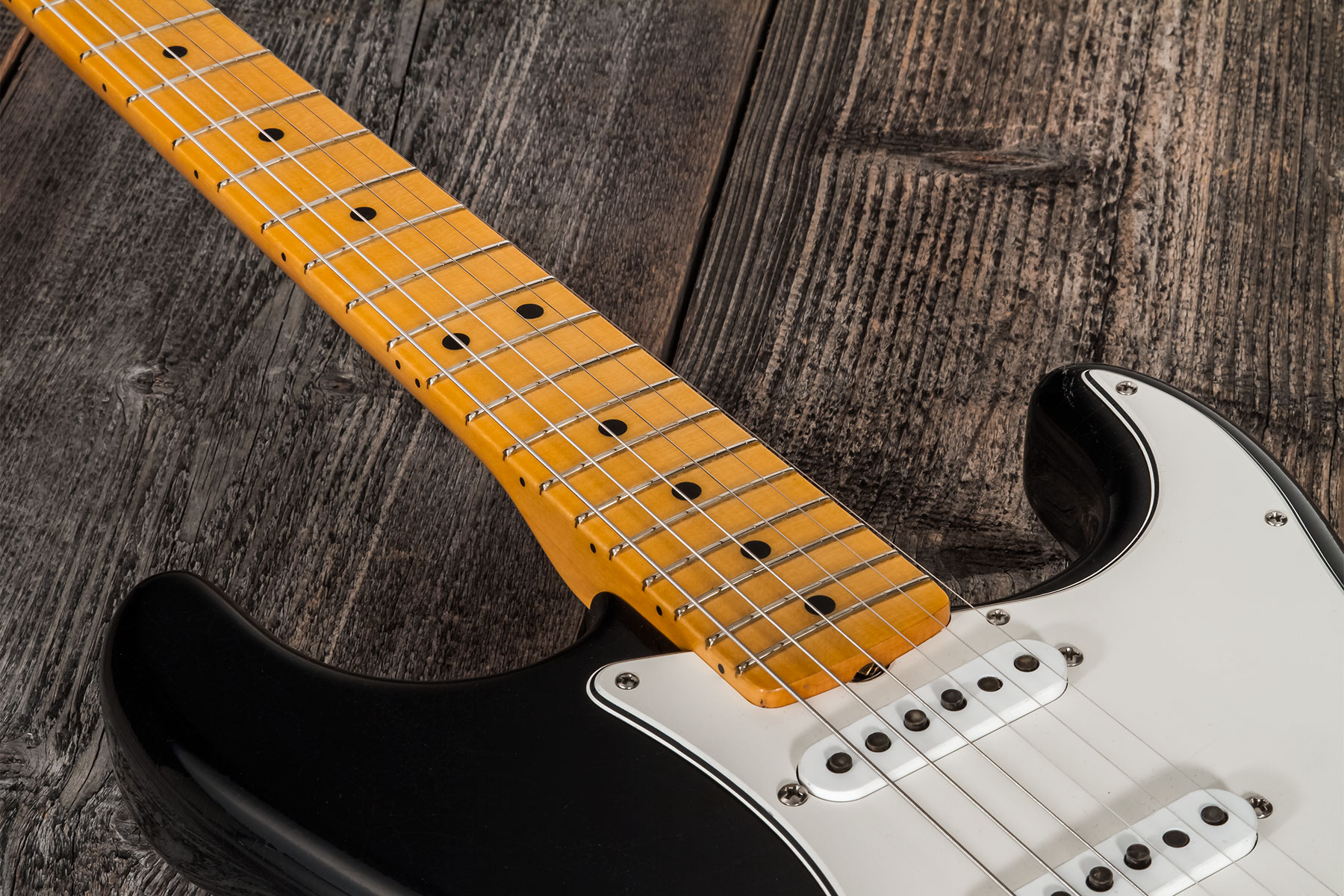 Fender Custom Shop Strat 1969 3s Trem Mn #r127670 - Closet Classic Black - E-Gitarre in Str-Form - Variation 2