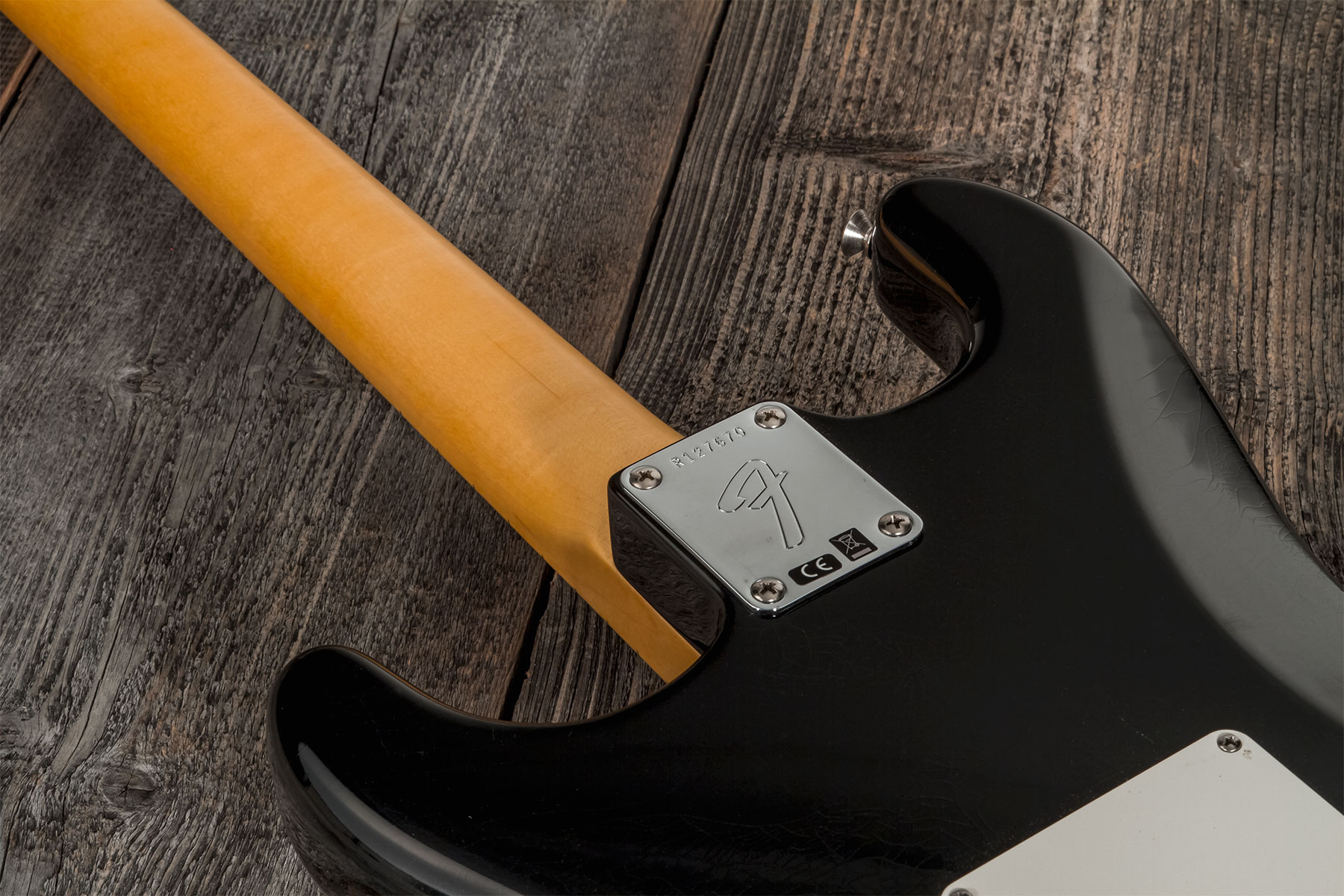 Fender Custom Shop Strat 1969 3s Trem Mn #r127670 - Closet Classic Black - E-Gitarre in Str-Form - Variation 5