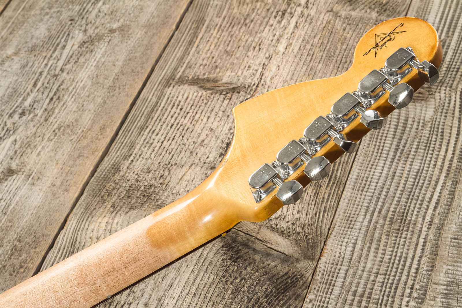 Fender Custom Shop Strat 1969 3s Trem Rw #r132166 - Heavy Relic Candy Tangerine - E-Gitarre in Str-Form - Variation 11