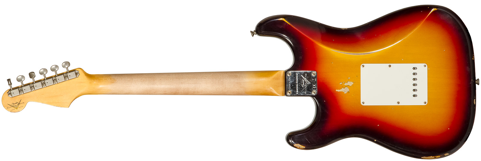 Fender Custom Shop Strat Late 1964 3s Trem Rw #cz569756 - Relic Target 3-color Sunburst - E-Gitarre in Str-Form - Variation 1