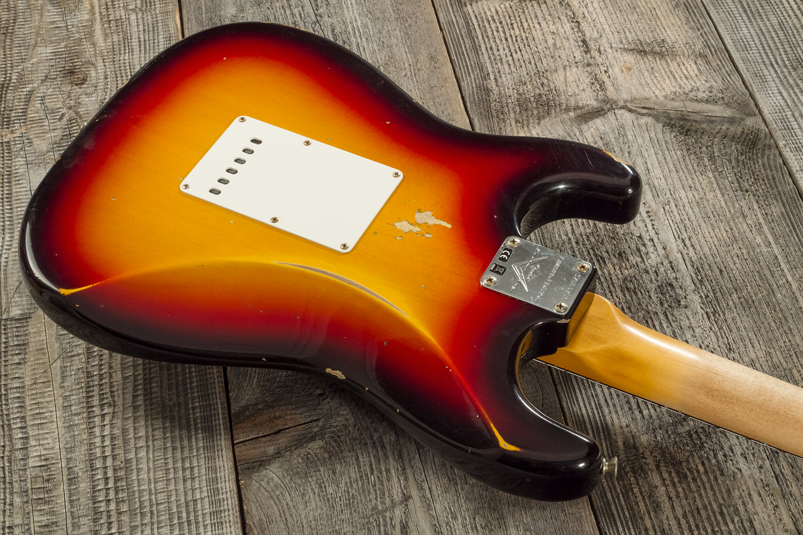 Fender Custom Shop Strat Late 1964 3s Trem Rw #cz569756 - Relic Target 3-color Sunburst - E-Gitarre in Str-Form - Variation 5