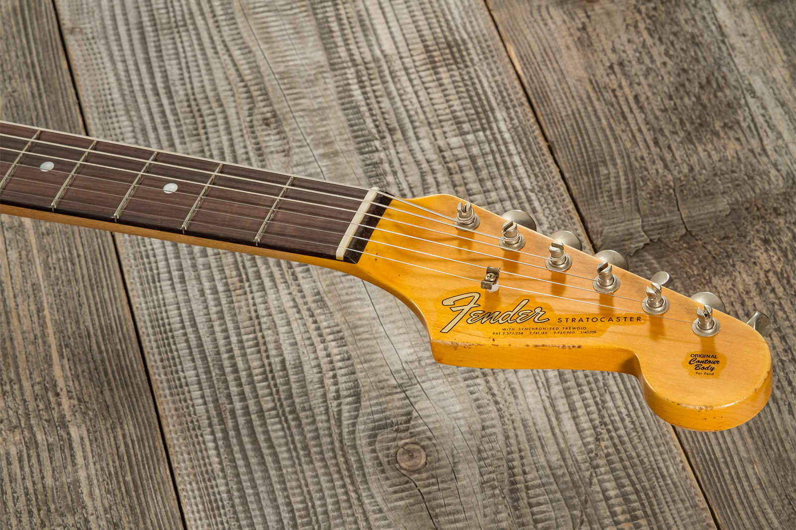 Fender Custom Shop Strat Late 1964 3s Trem Rw #cz569756 - Relic Target 3-color Sunburst - E-Gitarre in Str-Form - Variation 8
