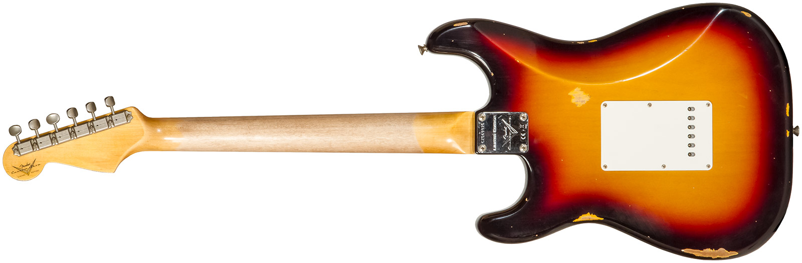 Fender Custom Shop Strat Late 1964 3s Trem Rw #cz569925 - Relic Target 3-color Sunburst - E-Gitarre in Str-Form - Variation 1