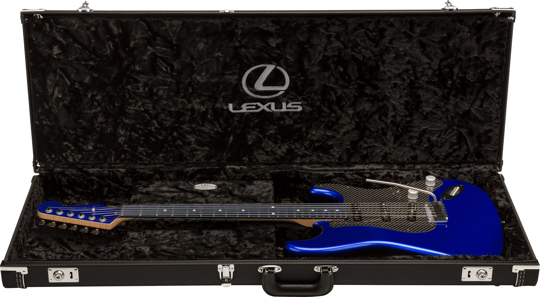 Fender Custom Shop Strat Lexus Lc Ltd 3s Trem Ric #vinlc058 - Structural Blue - E-Gitarre in Str-Form - Variation 4