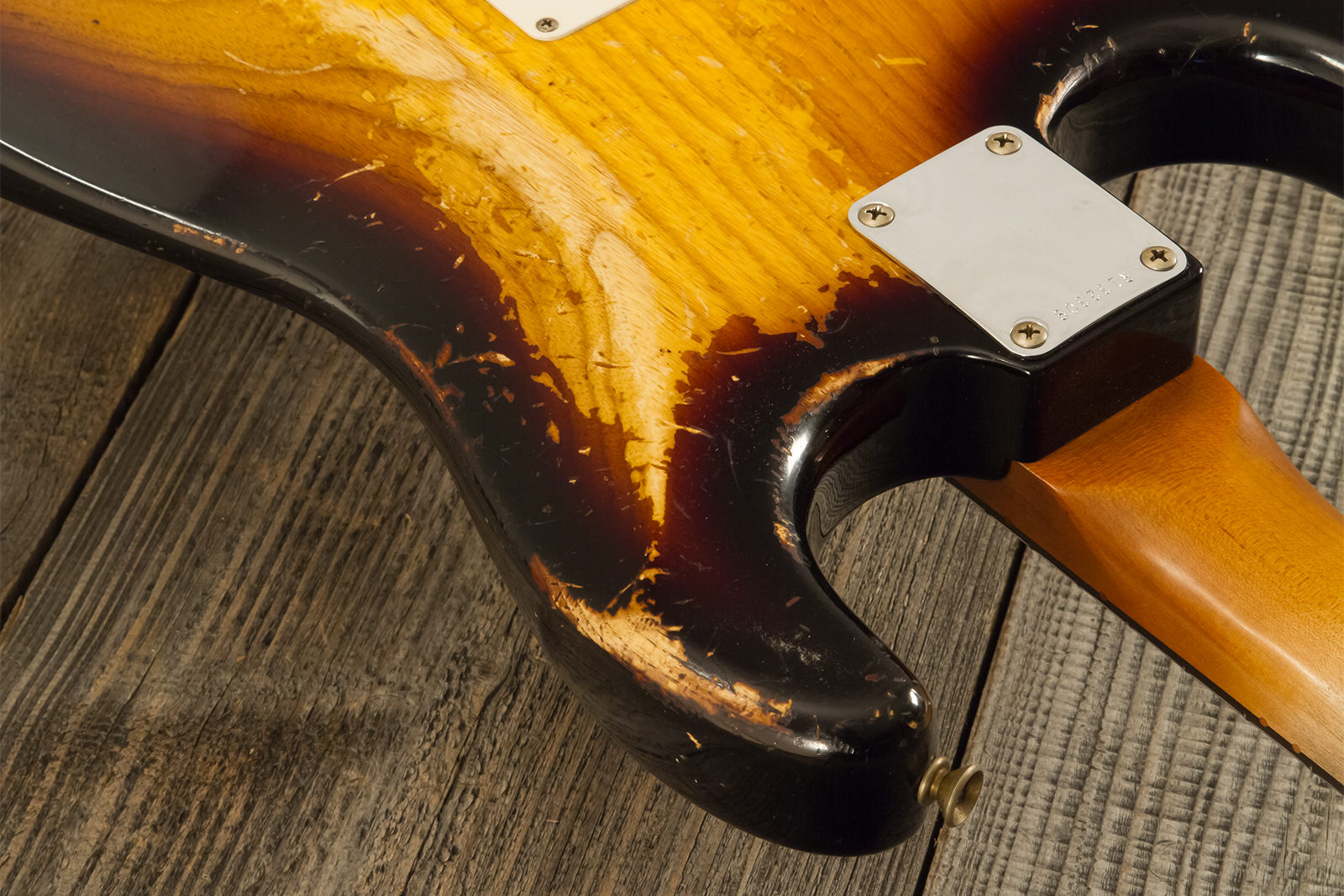Fender Custom Shop Strat Masterbuilt L.perry 3s Trem Rw #r132309 - Heavy Relic 2-color Sunburst - E-Gitarre in Str-Form - Variation 14