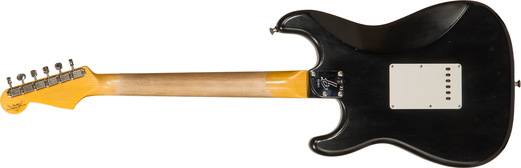 Fender Custom Shop Strat Postmodern 3s Trem Rw #xn13616 - Journeyman Relic Aged Black - E-Gitarre in Str-Form - Variation 1