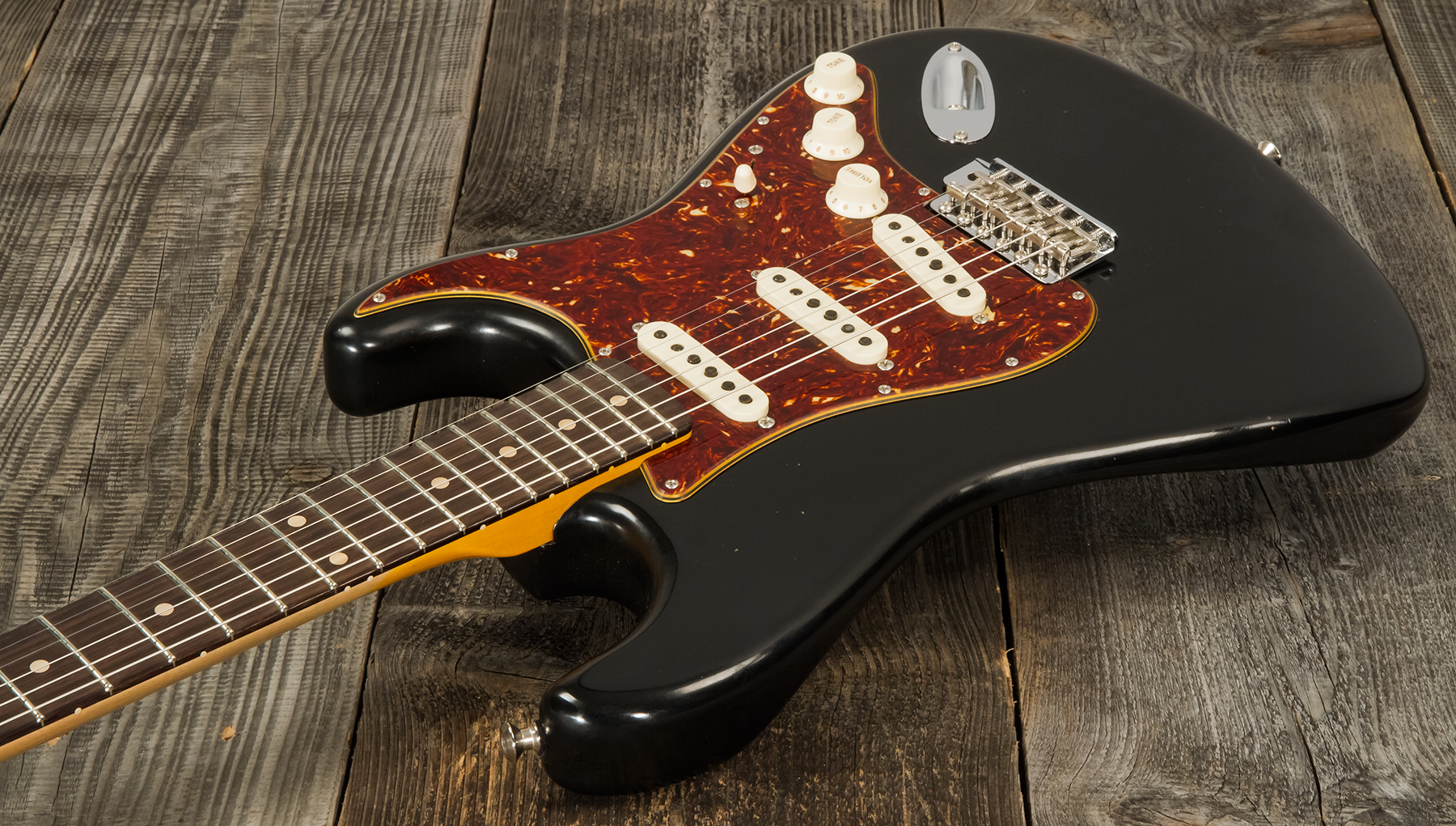 Fender Custom Shop Strat Postmodern 3s Trem Rw #xn13616 - Journeyman Relic Aged Black - E-Gitarre in Str-Form - Variation 2