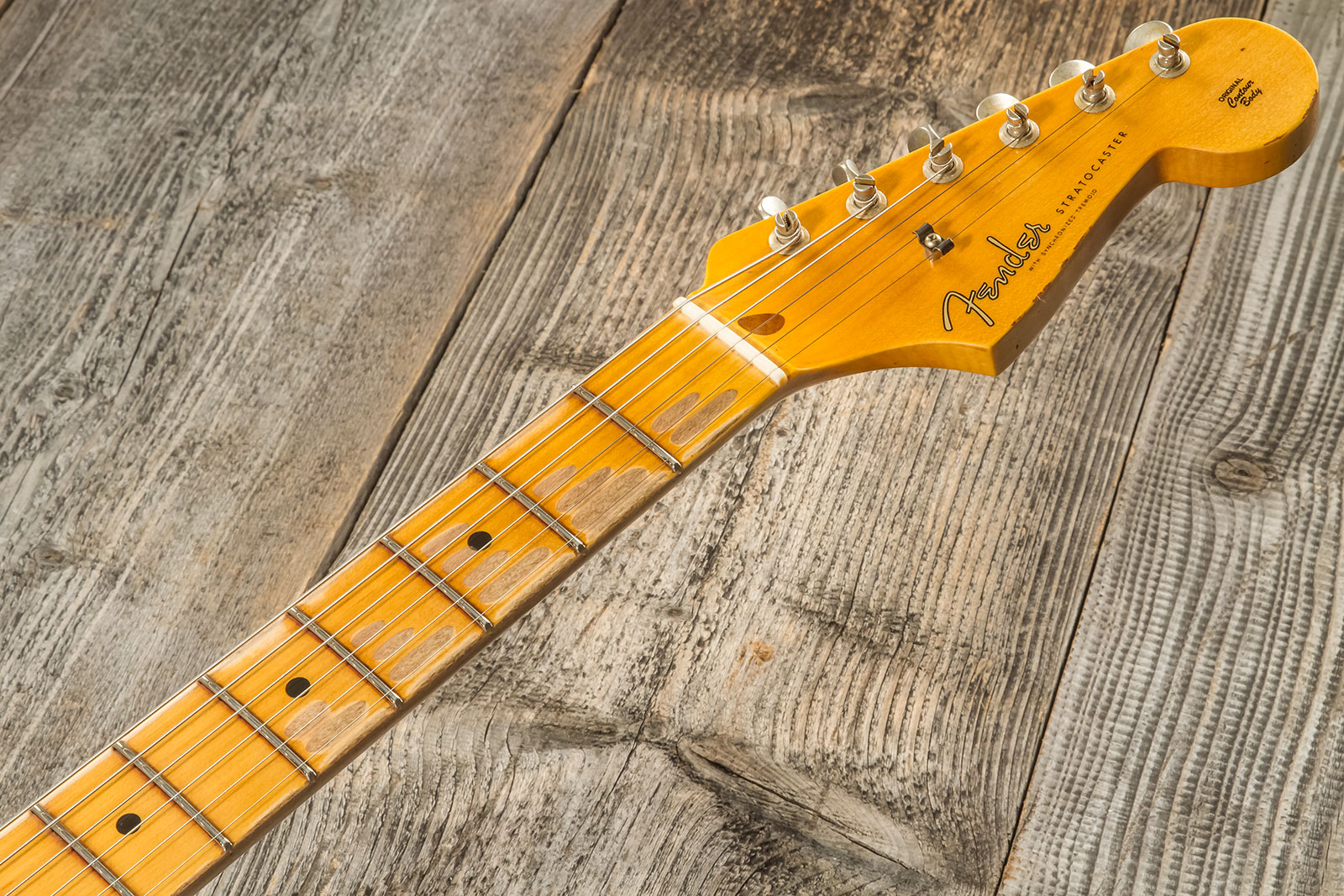 Fender Custom Shop Strat Tomatillo Special 3s Trem Mn #cz571096 - Relic Aged Ice Blue Metallic - E-Gitarre in Str-Form - Variation 9