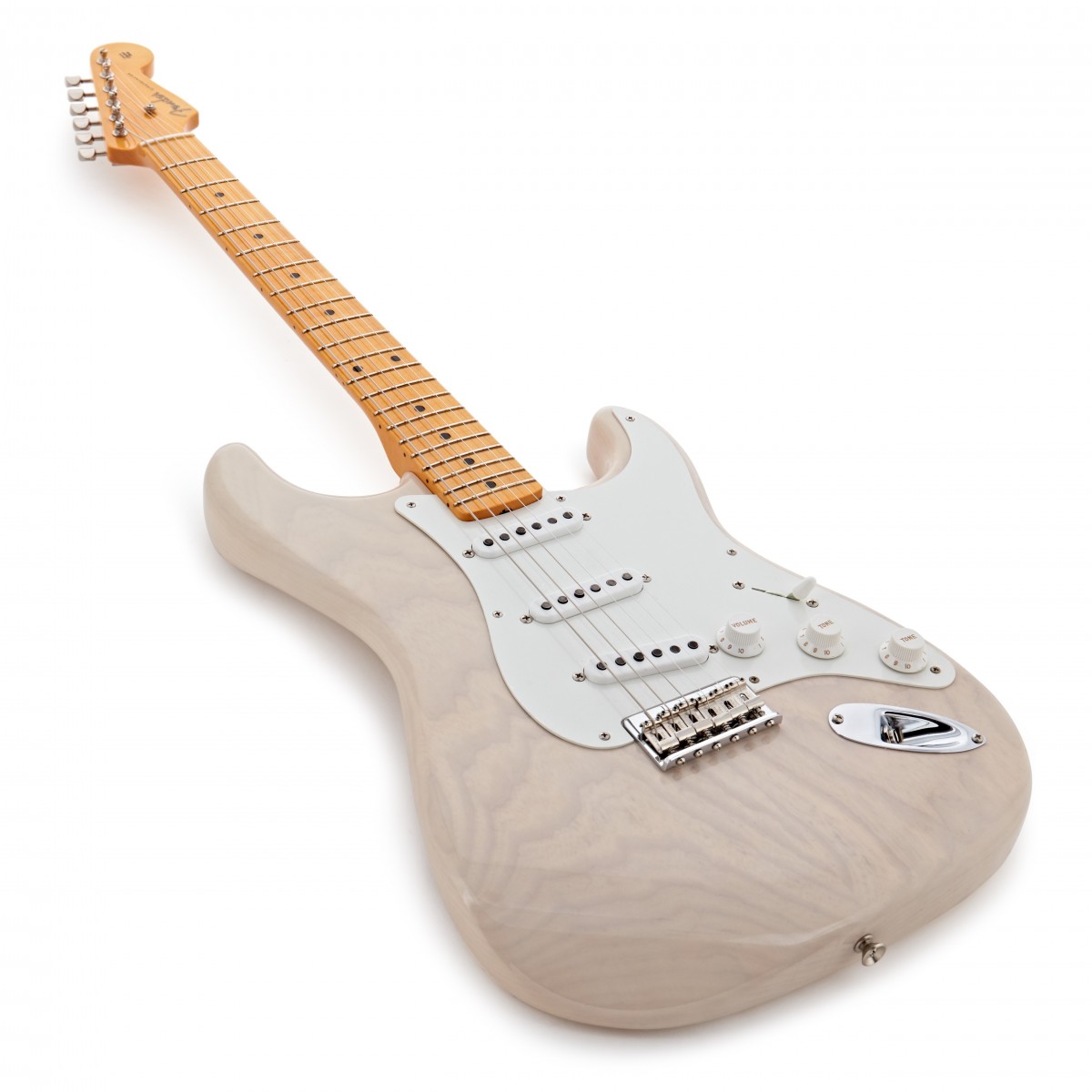 Fender Custom Shop Strat Vintage Custom 1955 Hardtail 3s Ht Mn - Time Capsule Package White Blonde - E-Gitarre in Str-Form - Variation 2