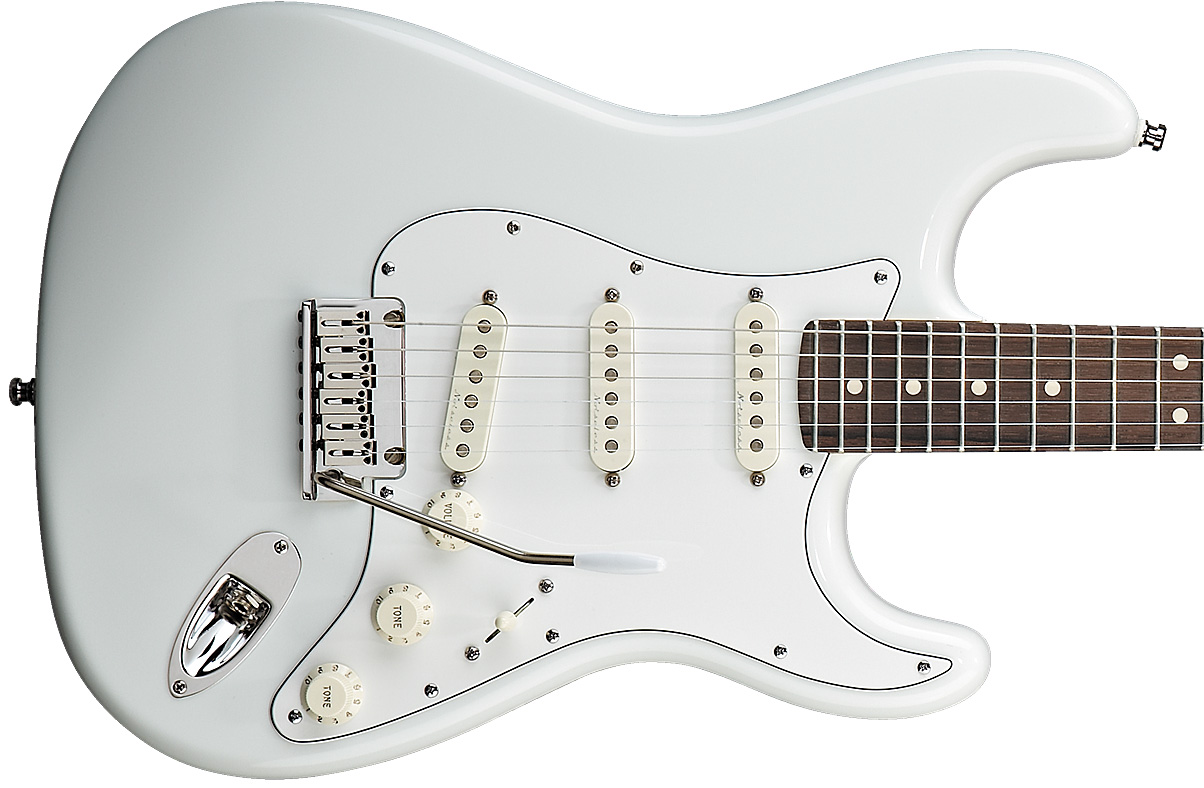 Fender Custom Shop Jeff Beck Strat Usa Rw - Olympic White - E-Gitarre in Str-Form - Variation 2