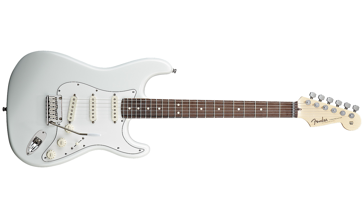 Fender Custom Shop Jeff Beck Strat Usa Rw - Olympic White - E-Gitarre in Str-Form - Variation 1