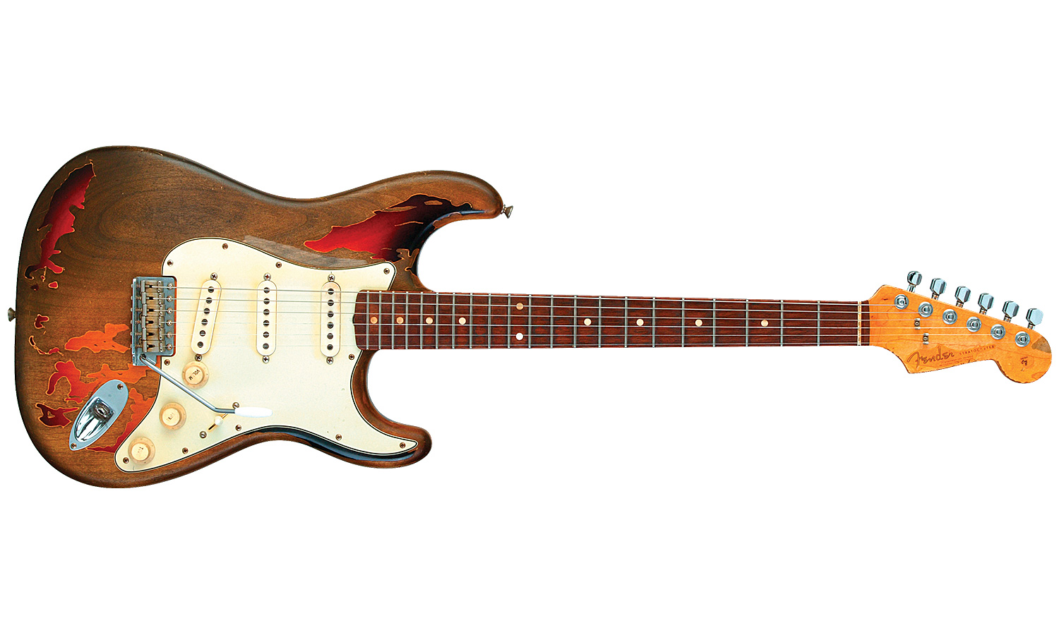 Fender Custom Shop Rory Gallagher Strat Rw - Relic 3-color Sunburst - E-Gitarre in Str-Form - Variation 1