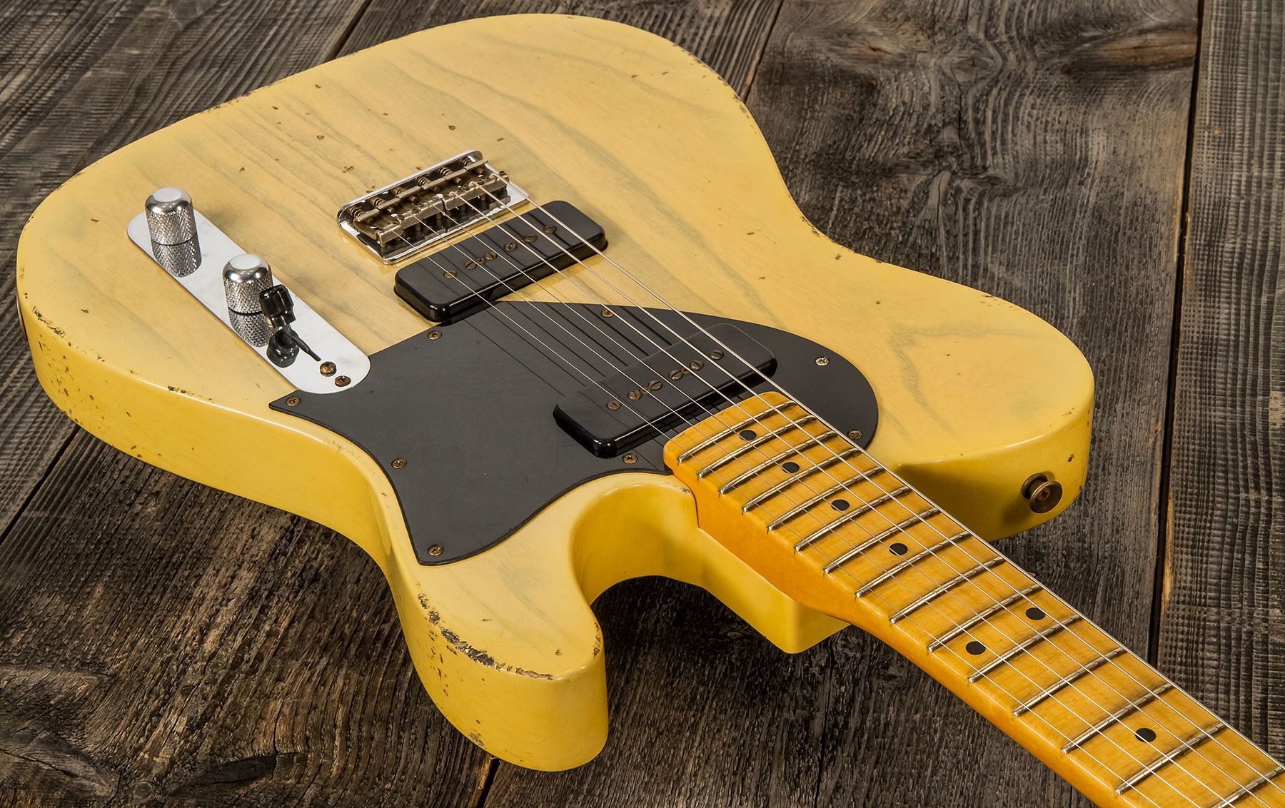 Fender Custom Shop Tele 1950 Masterbuilt J.smith Mn #r111000 - Relic Nocaster Blonde - E-Gitarre in Teleform - Variation 1