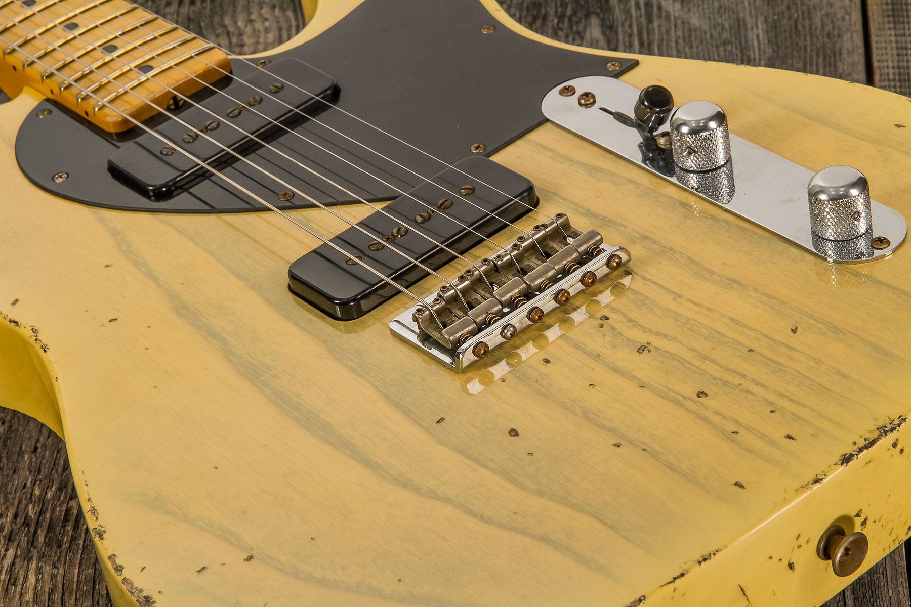Fender Custom Shop Tele 1950 Masterbuilt J.smith Mn #r111000 - Relic Nocaster Blonde - E-Gitarre in Teleform - Variation 3