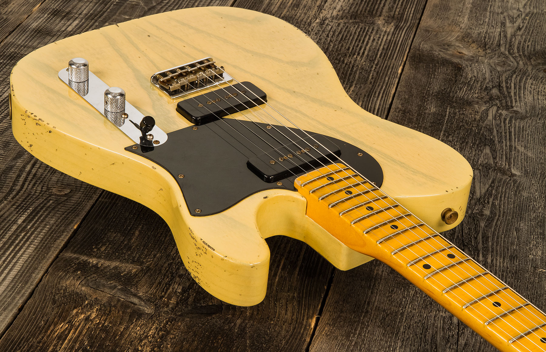 Fender Custom Shop Tele 1950 Masterbuilt J.smith Mn #r116221 - Relic Nocaster Blonde - E-Gitarre in Teleform - Variation 1