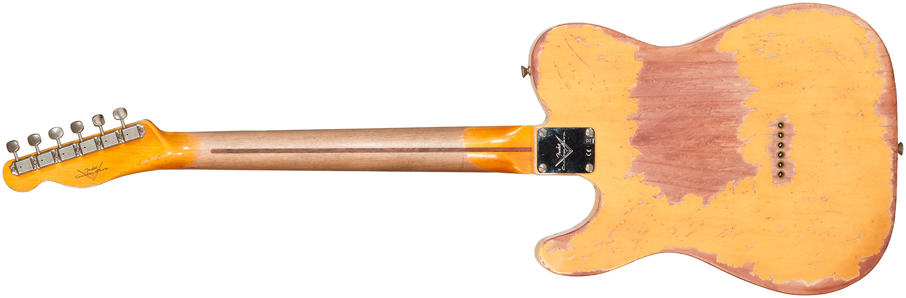 Fender Custom Shop Tele 1952 2s Ht Mn #128066 - Super Heavy Relic Nocaster Blonde - E-Gitarre in Teleform - Variation 2